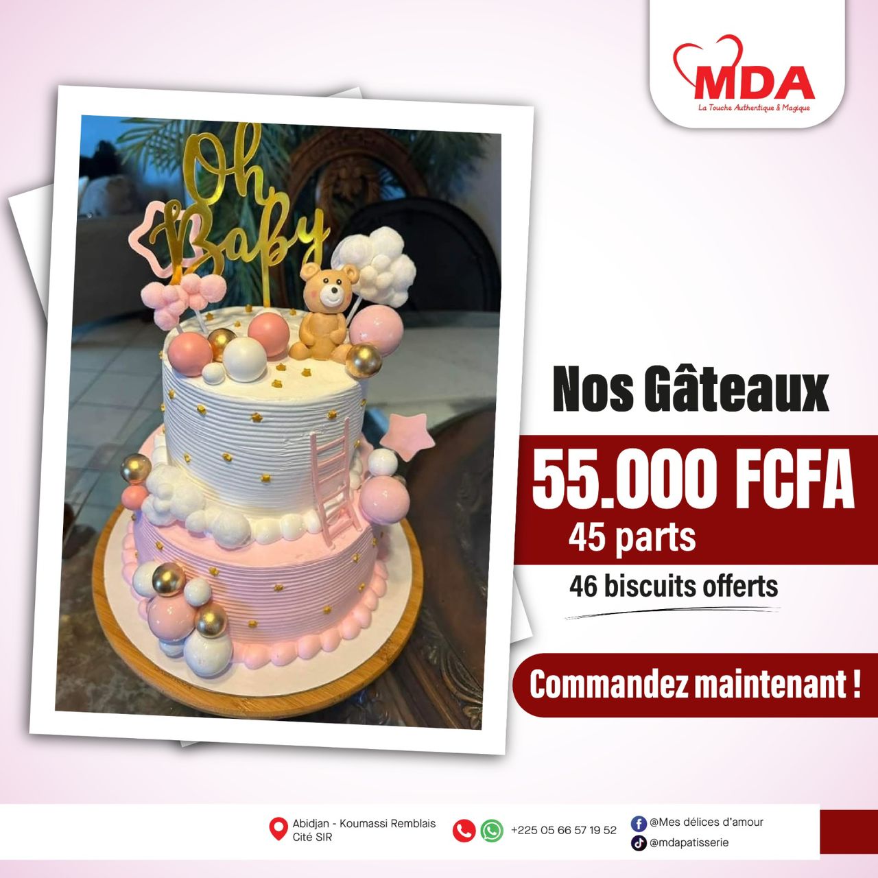 Gâteau Oh Baby 45 parts
