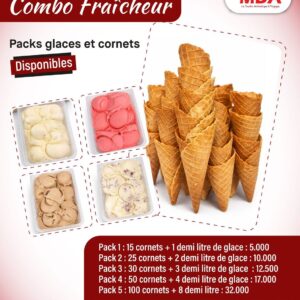 Combo Fraîcheur — Packs Cornets & Glaces
