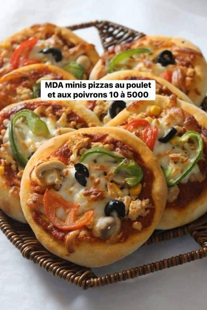 Mini Pizzas Poulet & Poivrons