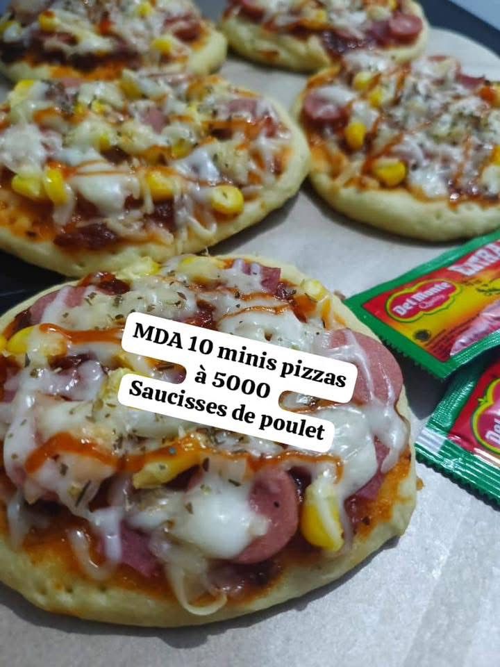 Mini Pizzas Saucisses de Poulet