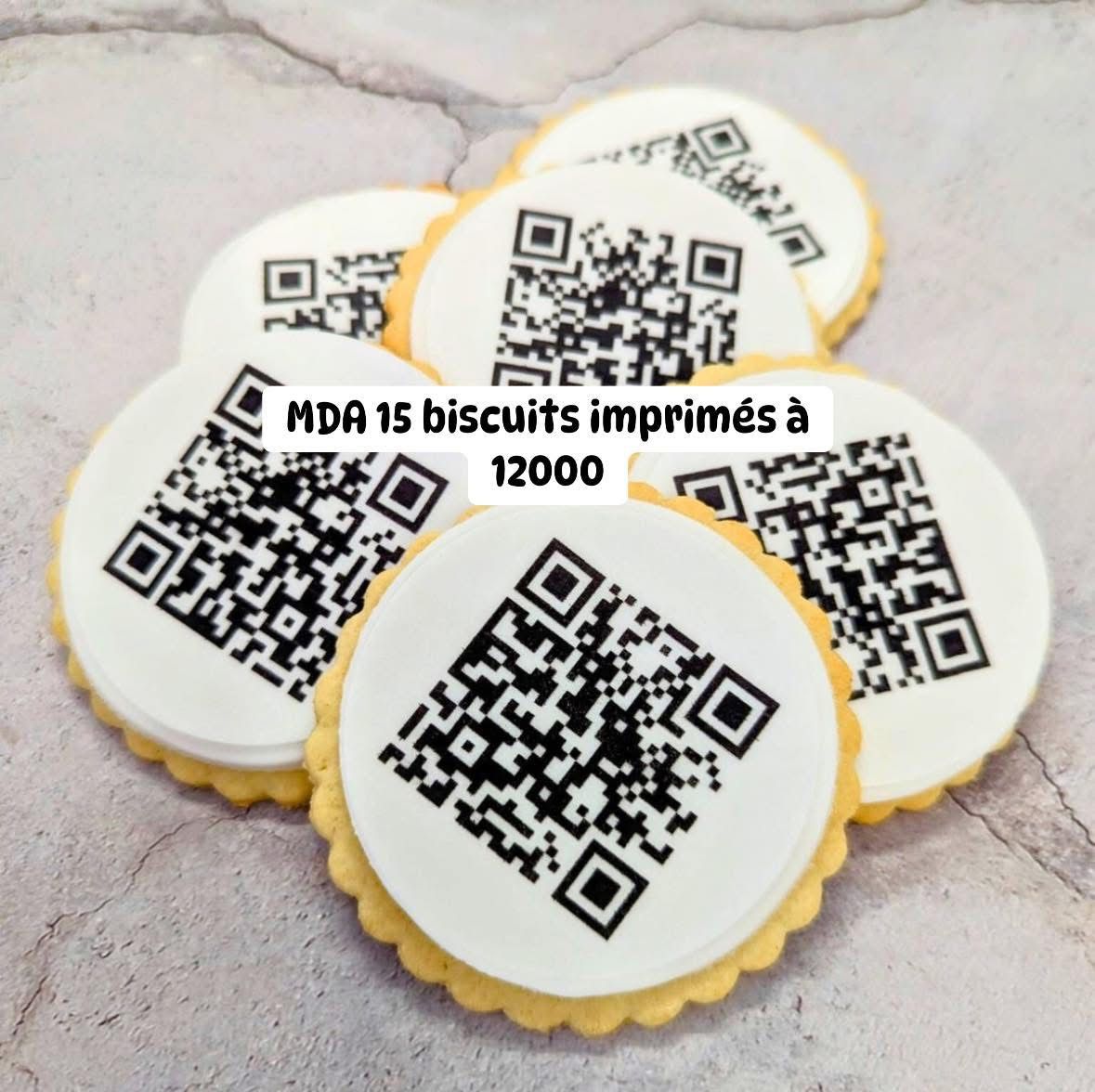 Biscuits Imprimés QR Code
